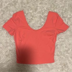 Lululemon Align T-Shirt Raspberry Cream Size 6. Worm only once.